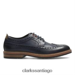 Clarks clarks cuero azul pitney limit ZHDD044449 hombres cuero azul