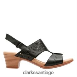 Clarks clarks cuero negro valarie mindi ZHDD044265 unisexo cuero negro