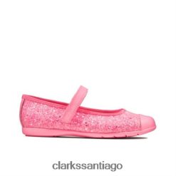Clarks Clarks Dance Tap jnr rosa fuerte f fit ZHDD044720 unisexo Rosa caliente