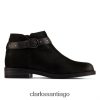Clarks clarks de ante negro demi 2 tonos ZHDD044222 unisexo ante negro