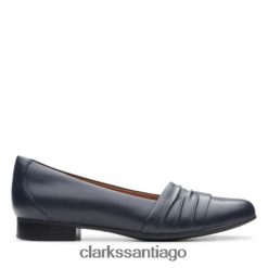 Clarks clarks de cuero azul marino un blush vibe ZHDD044032 mujer cuero azul marino
