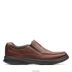 Clarks clarks de cuero tabaco sin cotrell ZHDD043510 hombres cuero tabaco