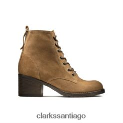 Clarks clarks de encaje espinoso de gamuza coñac ZHDD044124 unisexo gamuza coñac