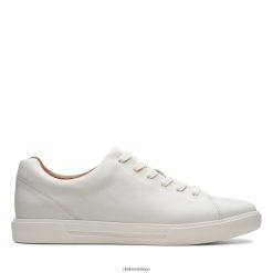 Clarks clarks de encaje un costa de cuero blanco ZHDD043652 hombres cuero blanco