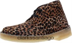 Clarks clarks desert boots chukka leopardo prt po ny ZHDD04659 mujer pony leopardo