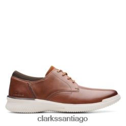 Clarks Clarks Donaway de cuero tostado oscuro - Ajuste ancho ZHDD044451 hombres cuero bronceado oscuro