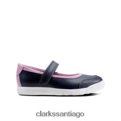 Clarks clarks emery halo fst g fit de cuero azul marino ZHDD044728 unisexo cuero azul marino