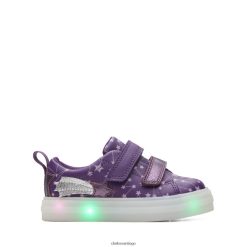 Clarks clarks flare fly t morado ZHDD043802 niños púrpura