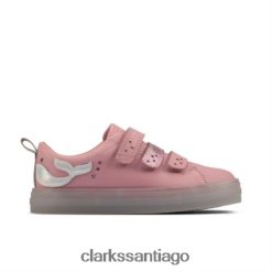 Clarks clarks flareshelllo jnr g fit cuero rosa ZHDD044690 unisexo cuero rosa