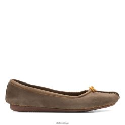 Clarks clarks freckle ice ante oliva oscuro ZHDD043291 mujer ante oliva oscuro
