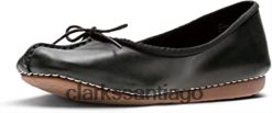 Clarks Clarks Freckle Ice Closed Mujer Cuero Negro ZHDD04682 mujer cuero negro