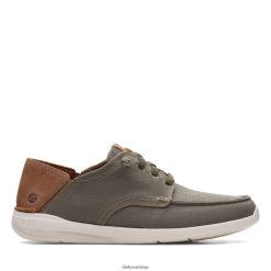 Clarks clarks gorwlace oliva textil ZHDD043722 hombres textil oliva