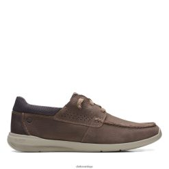 Clarks clarks gorwmoc nobuck marrón ZHDD043610 hombres nubuck marrón