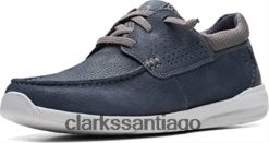 Clarks clarks gorwmoc nobuk azul marino ZHDD04866 unisexo nubuck azul marino