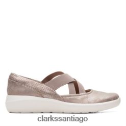 Clarks Clarks kayleigh cove gris topo metalizado ZHDD043964 mujer gris pardo metalizado