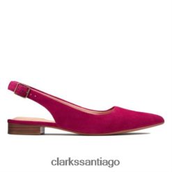 Clarks clarks laina 15 sling ante fucsia ZHDD044014 mujer gamuza fucsia
