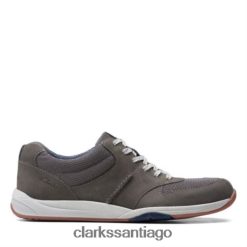 Clarks clarks langton race nobuk gris ZHDD044438 hombres nubuck gris