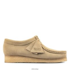 Clarks clarks maple ante wallabee ZHDD043025 mujer gamuza de arce