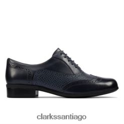 Clarks clarks marino combi cuero hamble roble ZHDD043921 mujer cuero combinado azul marino