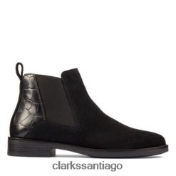 Clarks clarks memi top cocodrilo negro ZHDD044102 unisexo cocodrilo negro