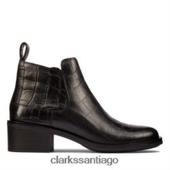 Clarks clarks memi zip cocodrilo negro ZHDD044117 unisexo cocodrilo negro