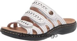 Clarks Clarks mujer laurieann dee cuero blanco cuero ZHDD042258 mujer