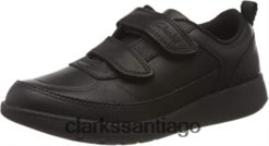 Clarks clarks negro scape flare y uniforme zapato vestir niño ZHDD042728 niños cuero negro cuero negro