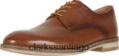 Clarks clarks oliver lace oxford de cuero tostado para hombre ZHDD041217 hombres cuero marrón
