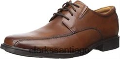 Clarks clarks oxford tilden walk para hombre de cuero color canela oscuro ZHDD04660 hombres cuero bronceado oscuro