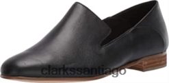 Clarks clarks pure viola cuero negro 8 ZHDD041305 unisexo