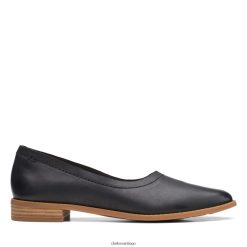 Clarks clarks puro paseo cuero negro ZHDD043117 mujer cuero negro