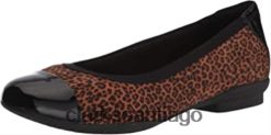 Clarks Clarks Sara Orchid, bailarinas con estampado de leopardo para mujer ZHDD042050 mujer leopardo