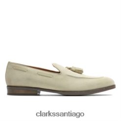 Clarks clarks taupe ante citi stride slip ZHDD044401 hombres gamuza color topo