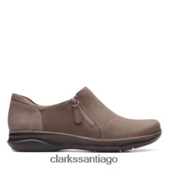 Clarks clarks taupe nubuck appley zip ZHDD043897 mujer nubuck topo
