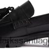 Clarks clarks teala mocasines de cuero negro ZHDD042739 unisexo
