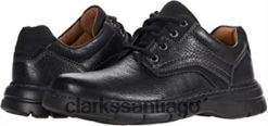 Clarks clarks un brawley pace cuero caído negro ZHDD042091 unisexo