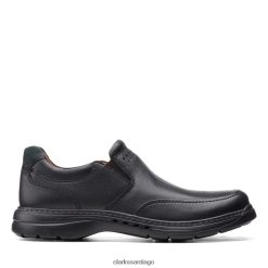 Clarks clarks un brawley step cuero negro cuero negro ZHDD046722 hombres cuero negro