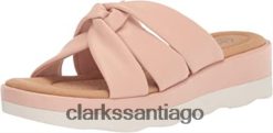 Clarks clarks unisex-adulto clara charm sandalia de cuña rosa claro sintético ZHDD042698 unisexo sintético rosa claro