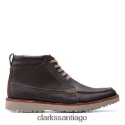 Clarks clarks vargo moc cuero marrón ZHDD044538 hombres cuero marrón