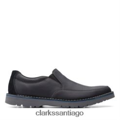 Clarks clarks vargo step cuero negro ZHDD044390 hombres cuero negro