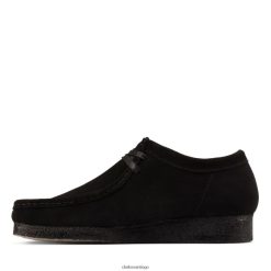 Clarks clarks wallabee cordones negro ZHDD046946 unisexo negro