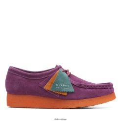 Clarks clarks wallabee morado ZHDD043154 mujer púrpura