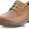 Clarks Clarks Wavecenter Ave zapatos Oxford de cuero tipo mocasín marrón para hombre ZHDD04737 hombres