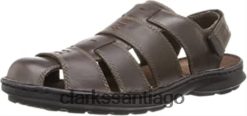Clarks columpio cielo pescador sandalia clarks marrón ZHDD041951 unisexo marrón