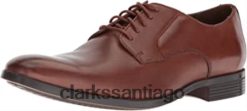 Clarks conwell plaoxford clarks cuero canela para hombre ZHDD041271 hombres cuero marrón