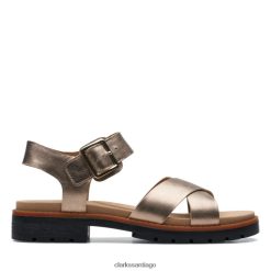 Clarks correa orinoco metalizada clarks metalicos ZHDD045204 mujer metálico