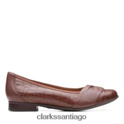 Clarks croc bronceado oscuro un blush deseo clarks ZHDD043940 mujer cocodrilo bronceado oscuro