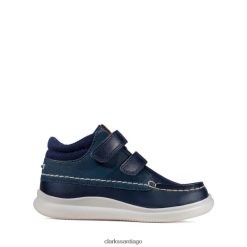 Clarks cuero azul marino clarks crest tuktu niño cuero azul marino ZHDD045928 niños cuero azul marino