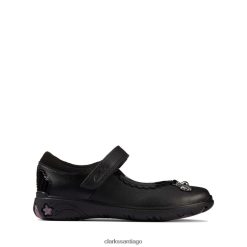 Clarks cuero negro sea shimmer niño clarks de cuero negro ZHDD045876 niños cuero negro