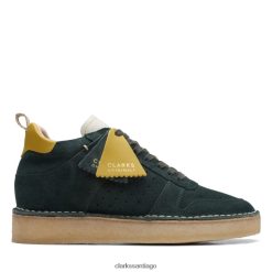 Clarks desert run gamuza verde oscuro clarks de gamuza verde oscuro ZHDD045134 mujer gamuza verde oscuro